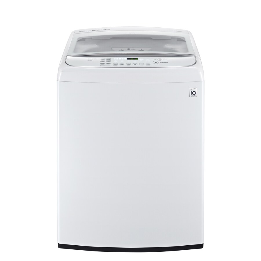 Shop LG 4 9 cu Ft High Efficiency Top Load Washer White ENERGY STAR 