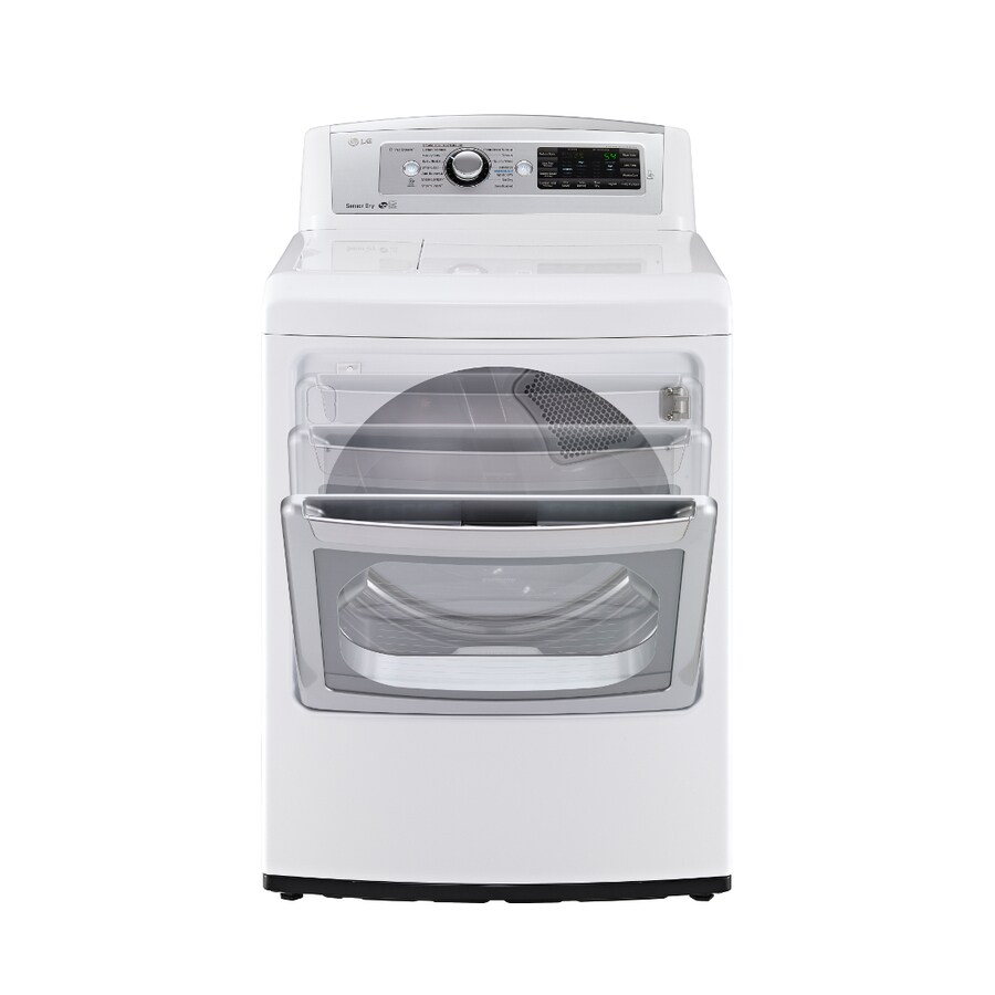 LG EasyLoad 7.3cu ft Reversible Side Swing Door Steam Cycle Gas Dryer