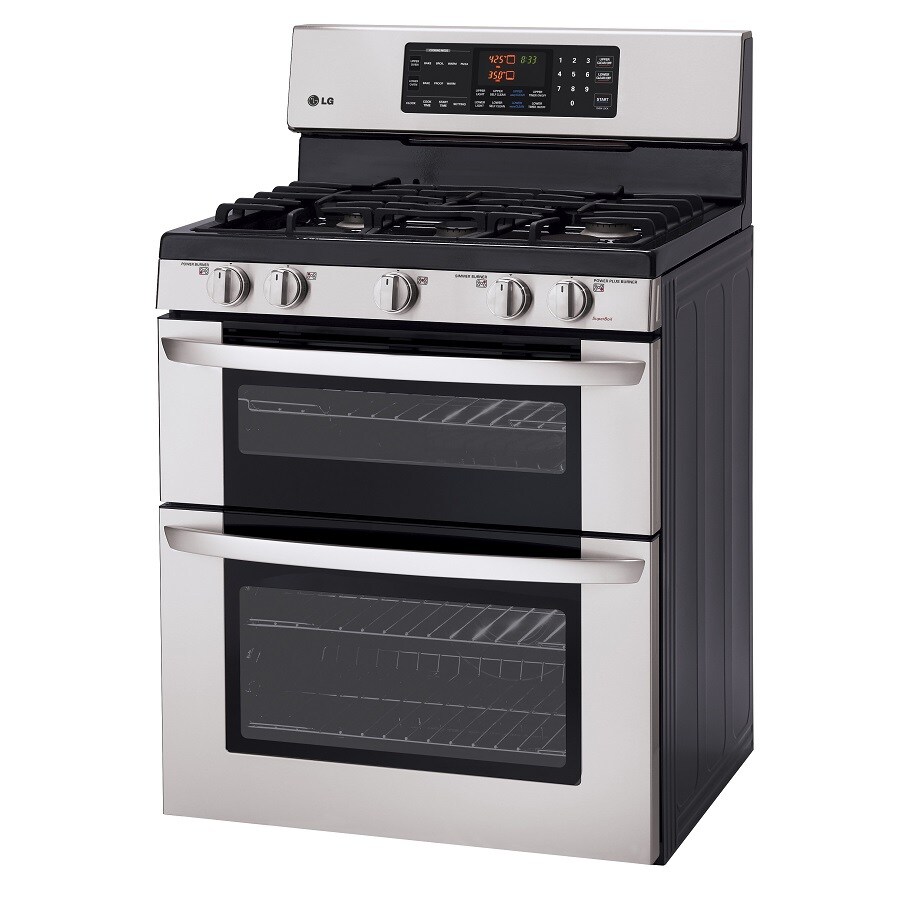 LG 30in 5Burner SelfCleaning Double Oven Gas Range (Stainless Steel