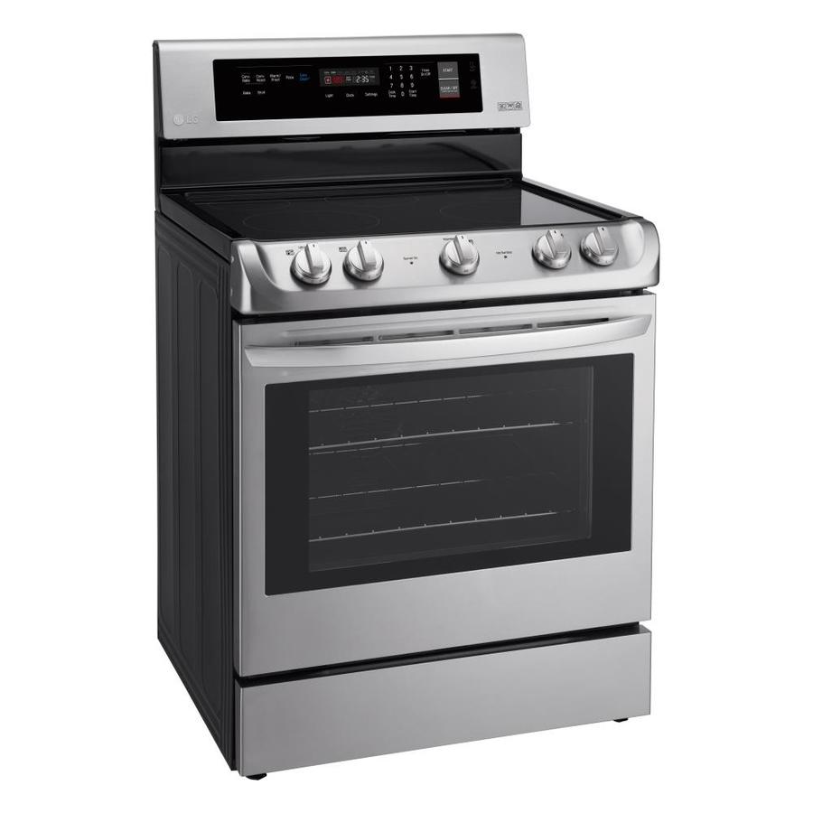 LG LRE4211 30in Smooth Surface 5 Elements 6.3cu ft SelfCleaning Convection Oven Freestanding