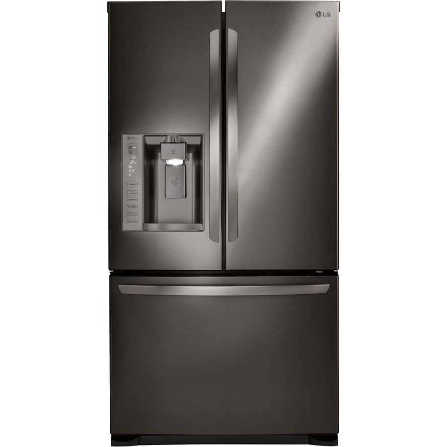 Lowes Lg Black Stainless Steel Refrigerator