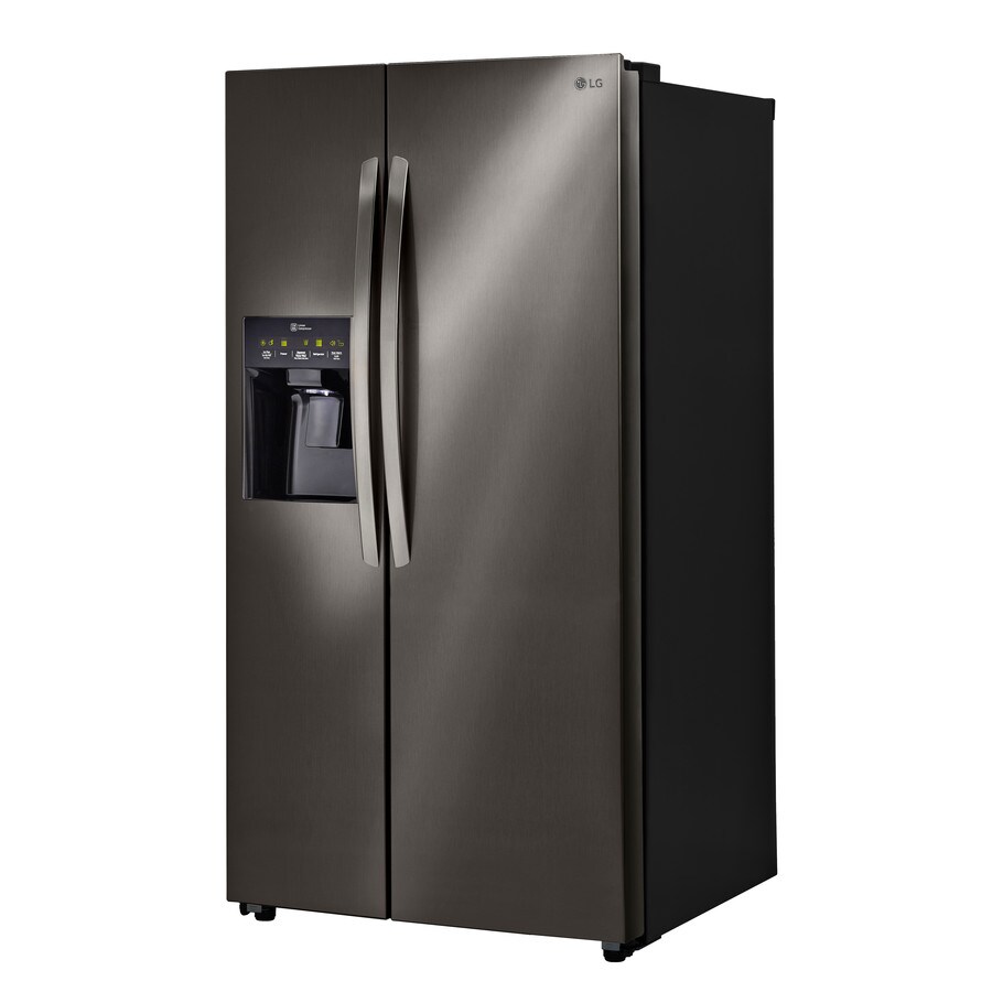 LG 26.2cu ft SidebySide Refrigerator with Ice Maker (Black Stainless