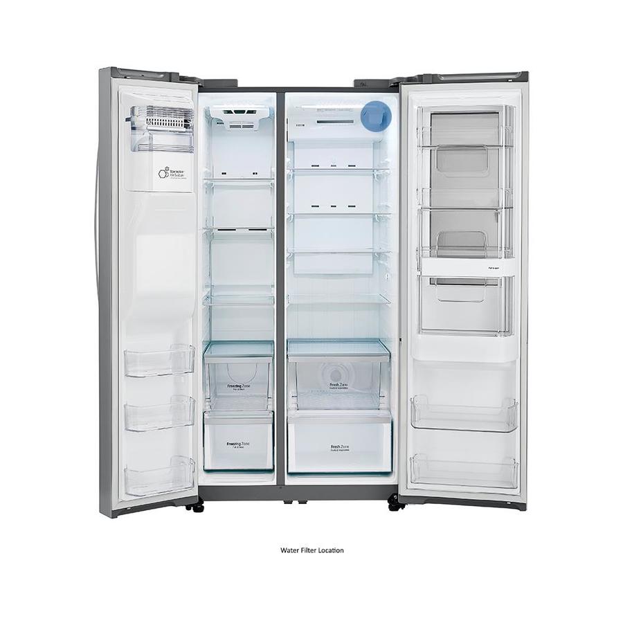 lg instaview 26.8 cu ft side by side refrigerator