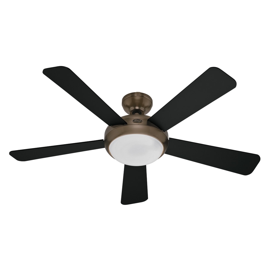 Hunter 52-in Palermo Brushed Bronze Ceiling Fan with Light Kit and Remote ENERGY STAR in the 