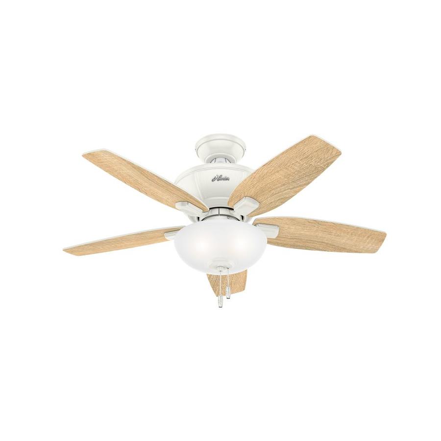Hunter Kenbridge 52 In. LED Low Profile Indoor Noble Bronze Ceiling Fan 53379 - The Home Depot