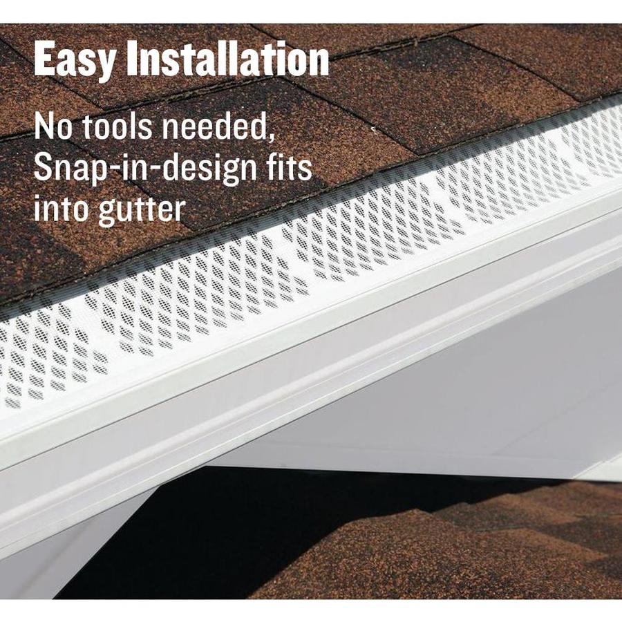 Amerimax SnapIn Gutter Filter PVC Gutter Screen (6.5in x 3ft) in the