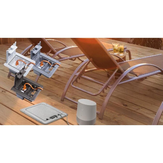 1-Gang TayMac DOC320G Deck//Floor Cover Gray