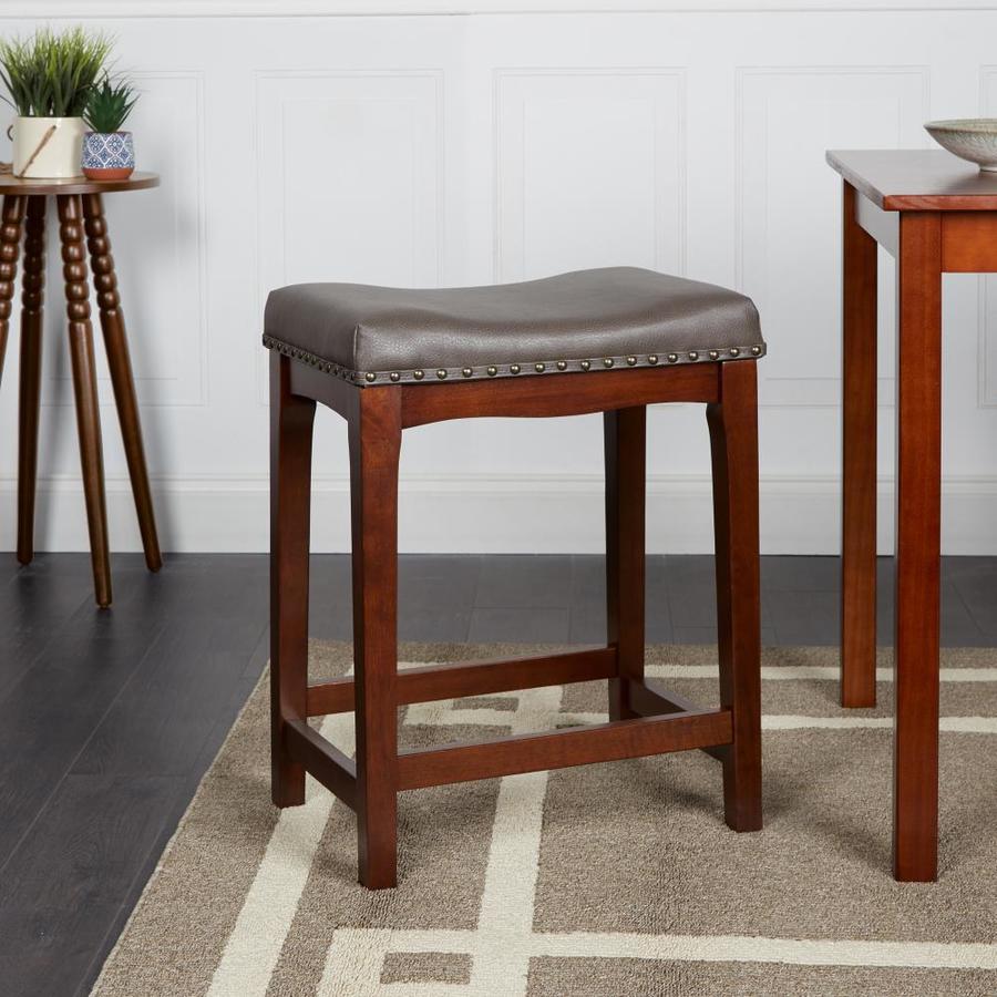 Cheyenne Products Chocolate Adjustable Height Upholstered Bar Stool in