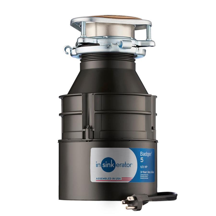 InSinkErator Badger 5 Series 1/2-HP Continuous Feed Garbage Disposal in ...