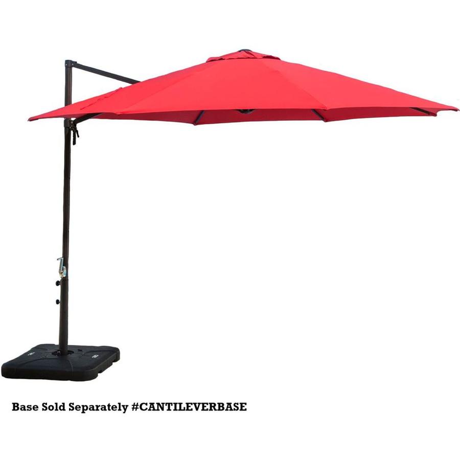 Hanover 12 6 Ft Red With Bronze Aluminum Frame Crank Market Patio Umbrella In The Patio Umbrellas Department At Lowes Com