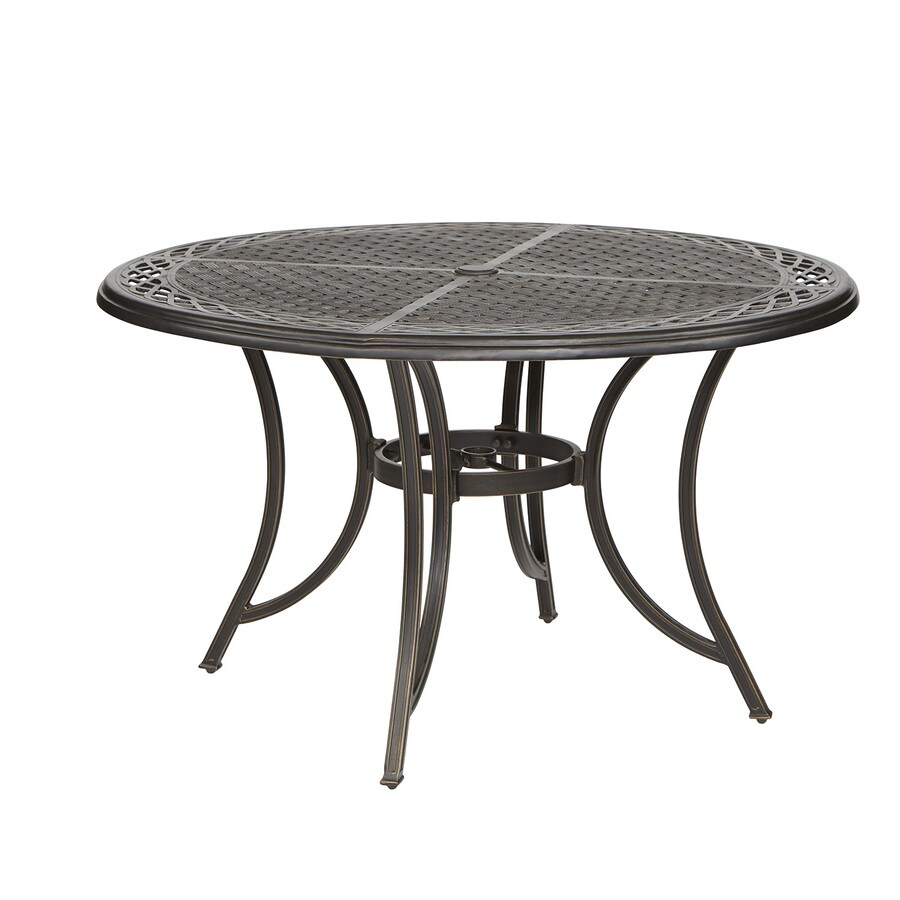 Garden Treasures Crescent Cove Round Outdoor Dining Table W x L with