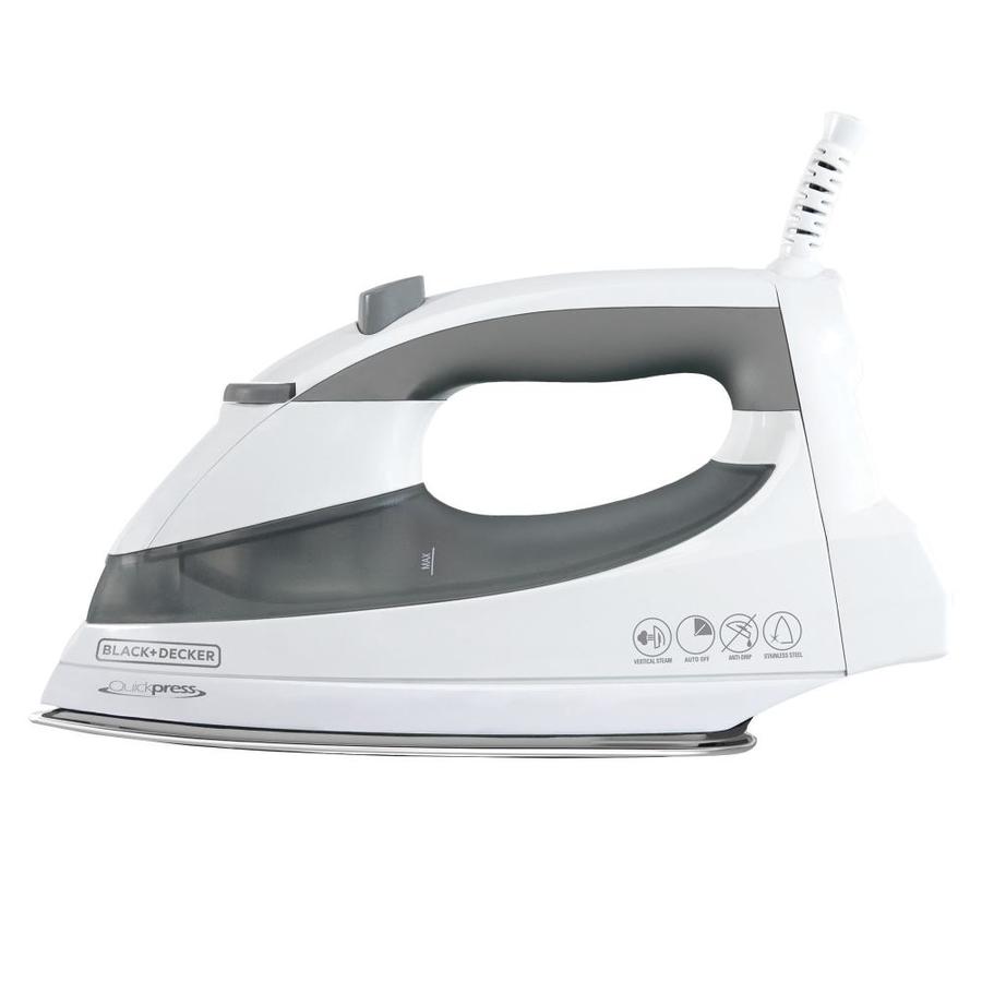 BLACK+DECKER Grey AutoSteam Iron with Automatic ShutOff (1200Watt) in the Irons department at