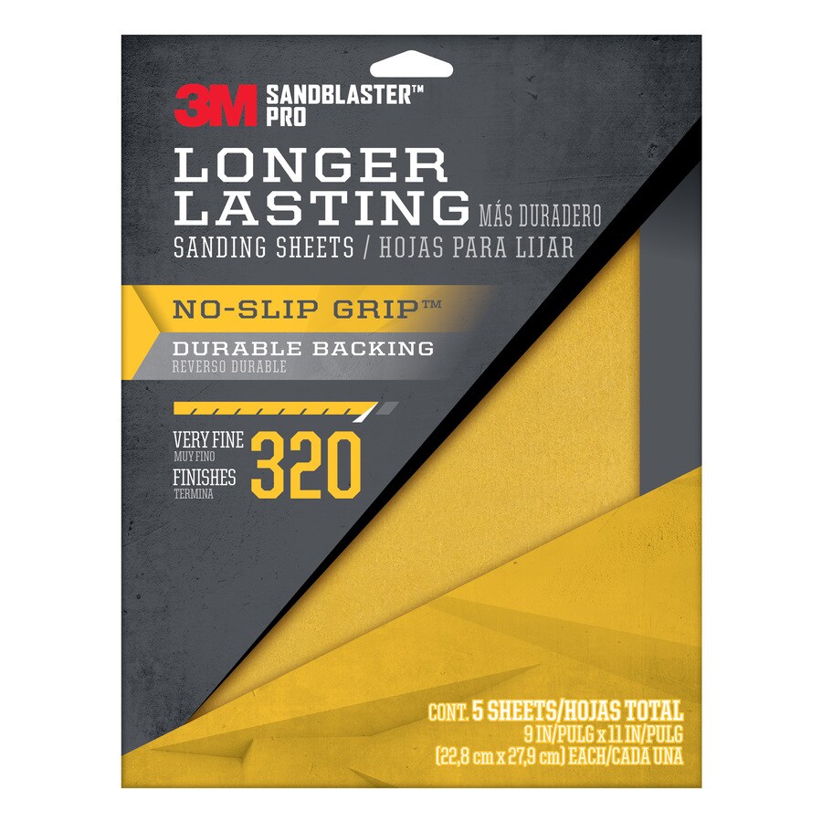 M Sandblaster Pro Pack In W X In L Grit Premium Sandpaper