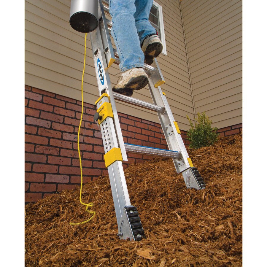 Werner D1700 Aluminum 16ft Type 2 225 lbs. Capacity Extension Ladder in the Extension Ladders