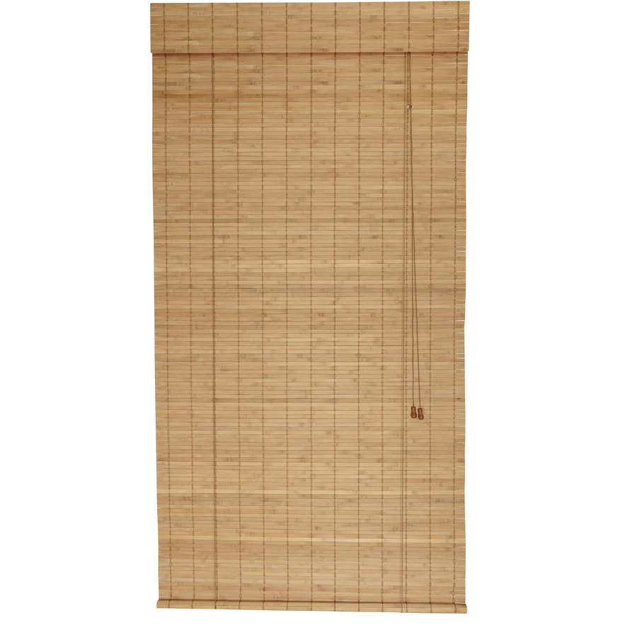 Style Selections Spice Light Filtering Bamboo Roll-Up Shade (Common 48 ...