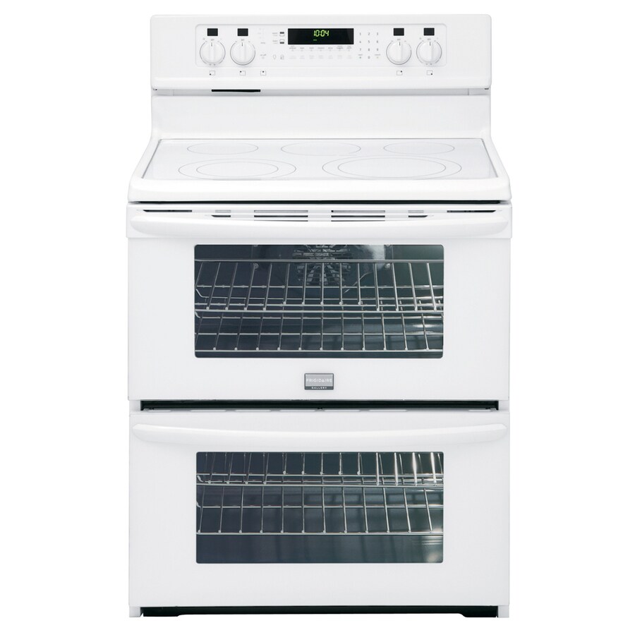 frigidaire double oven range stainless steel