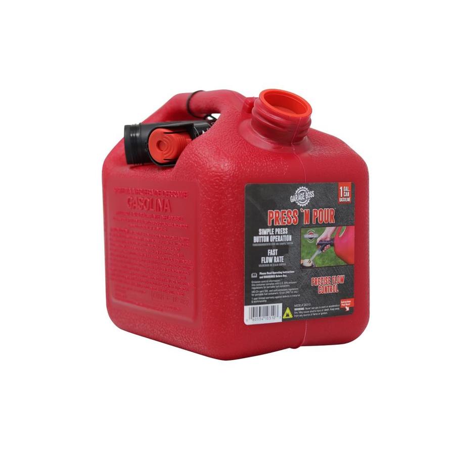 GarageBOSS 1Gallon Plastic Gasoline Can in the Gas Cans department at