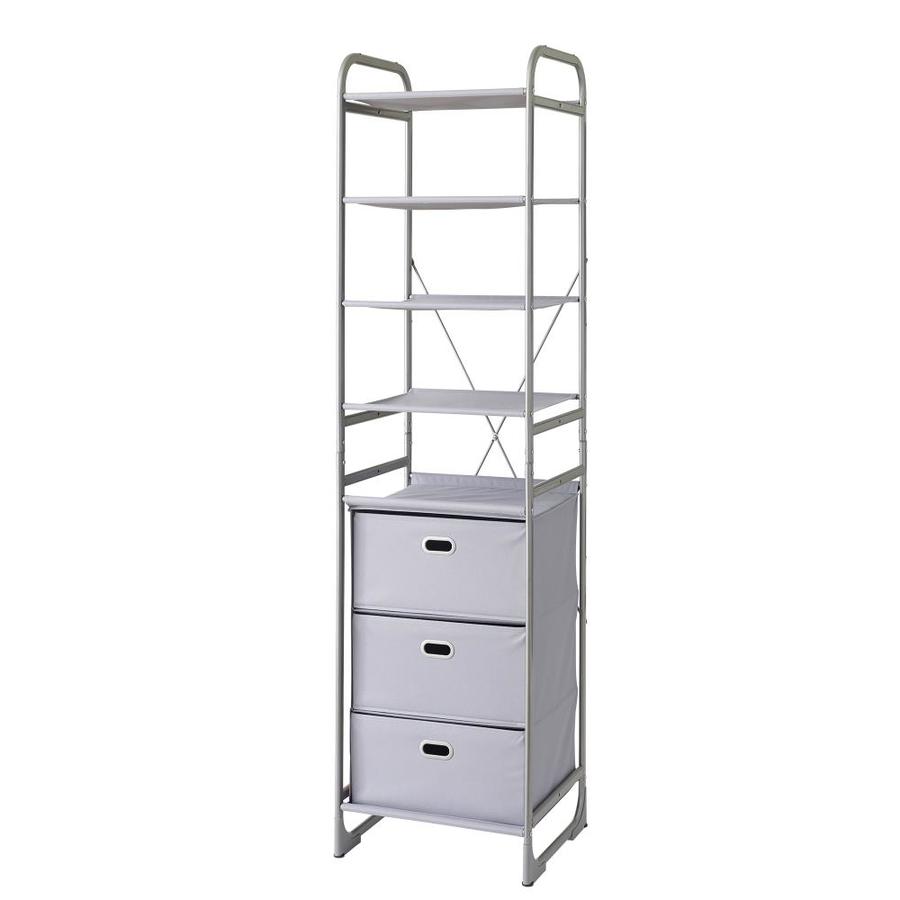 Neatfreak 10 Pair Alloy Grey Fabric Shoe Cabinet In The Shoe Storage Department At Lowes Com