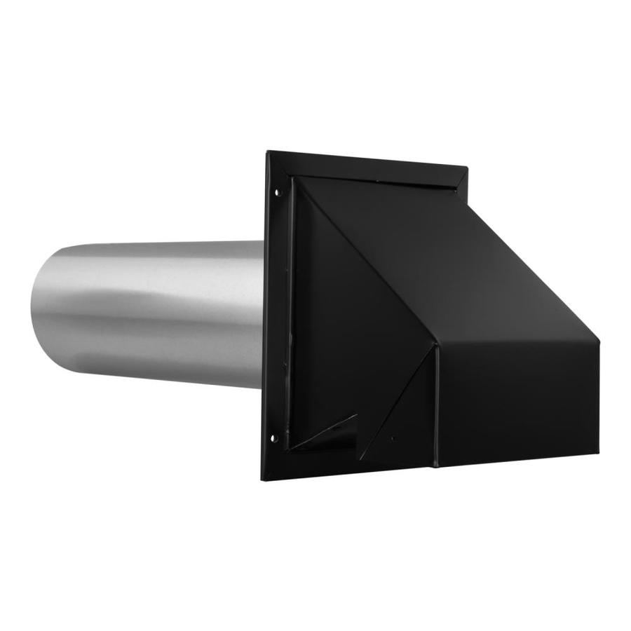 Imperial 4 In Black R2 Premium Wall Exhaust Vent Hood In The Dryer Vent Hoods Department At 