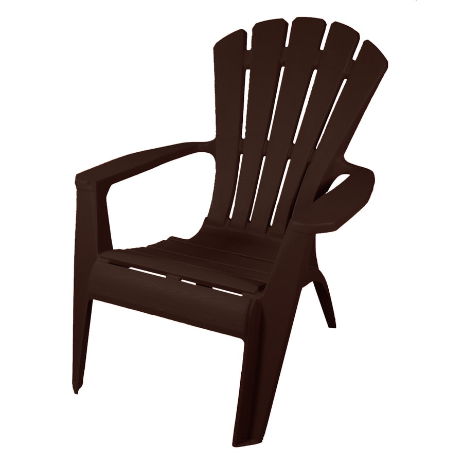 Shop Gracious Living Earth Plastic Stackable Adirondack Chair at Lowes.com