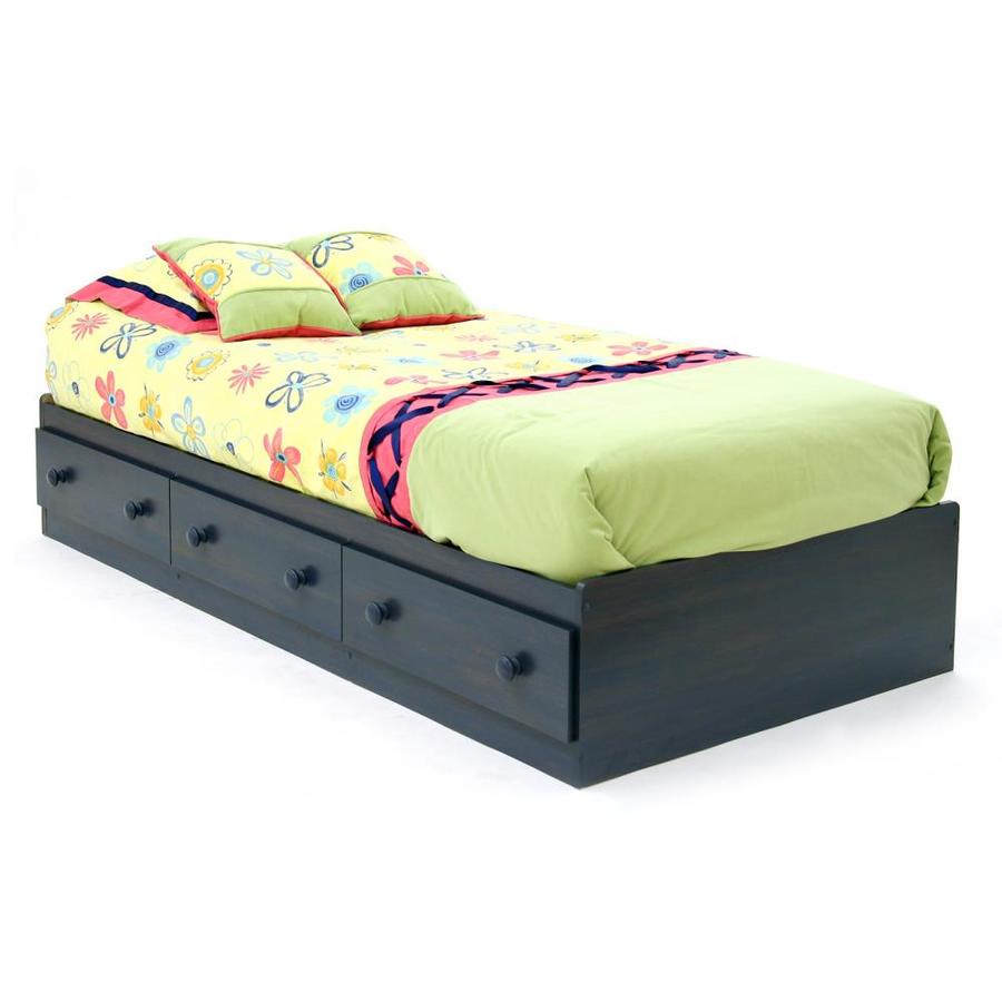 South Shore Furniture Summer Breeze Blueberry Twin Platform Bed With Storage In The Beds Department At Lowes Com