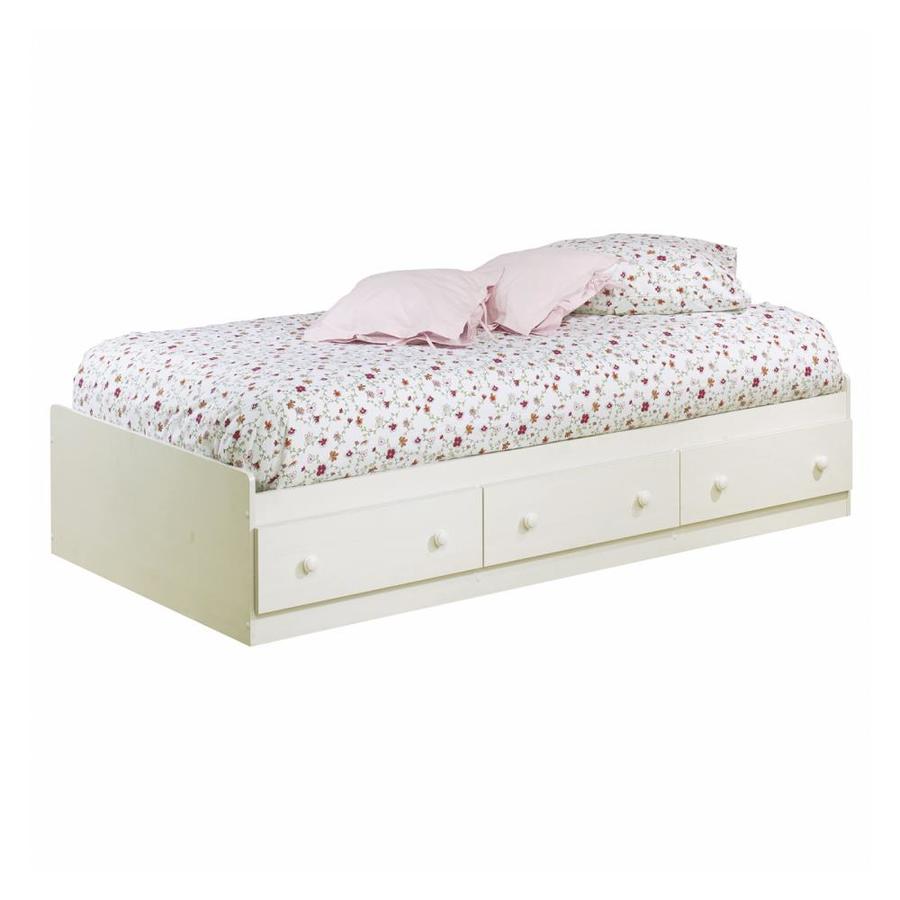 South Shore Furniture Summer Breeze Vanilla Cream Twin Platform Bed With Storage In The Beds Department At Lowes Com