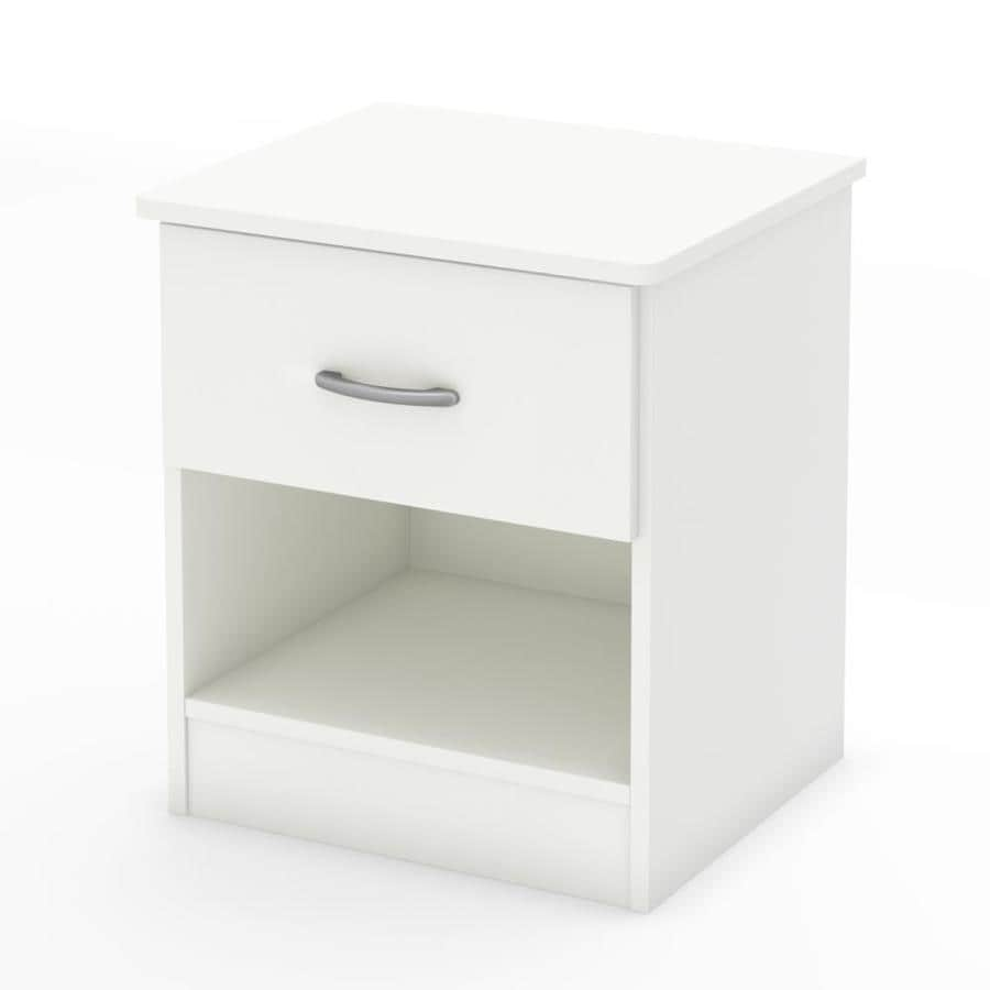 South Shore Furniture Libra Pure White Nightstand In The Nightstands Department At Lowes Com