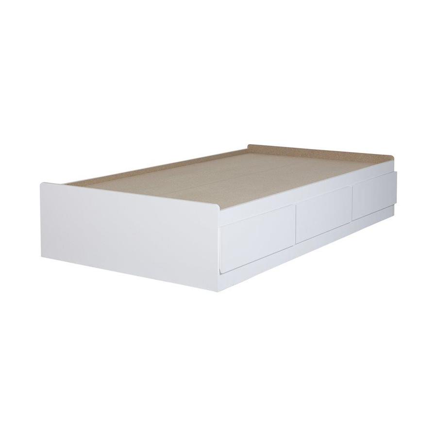 captains bed twin white