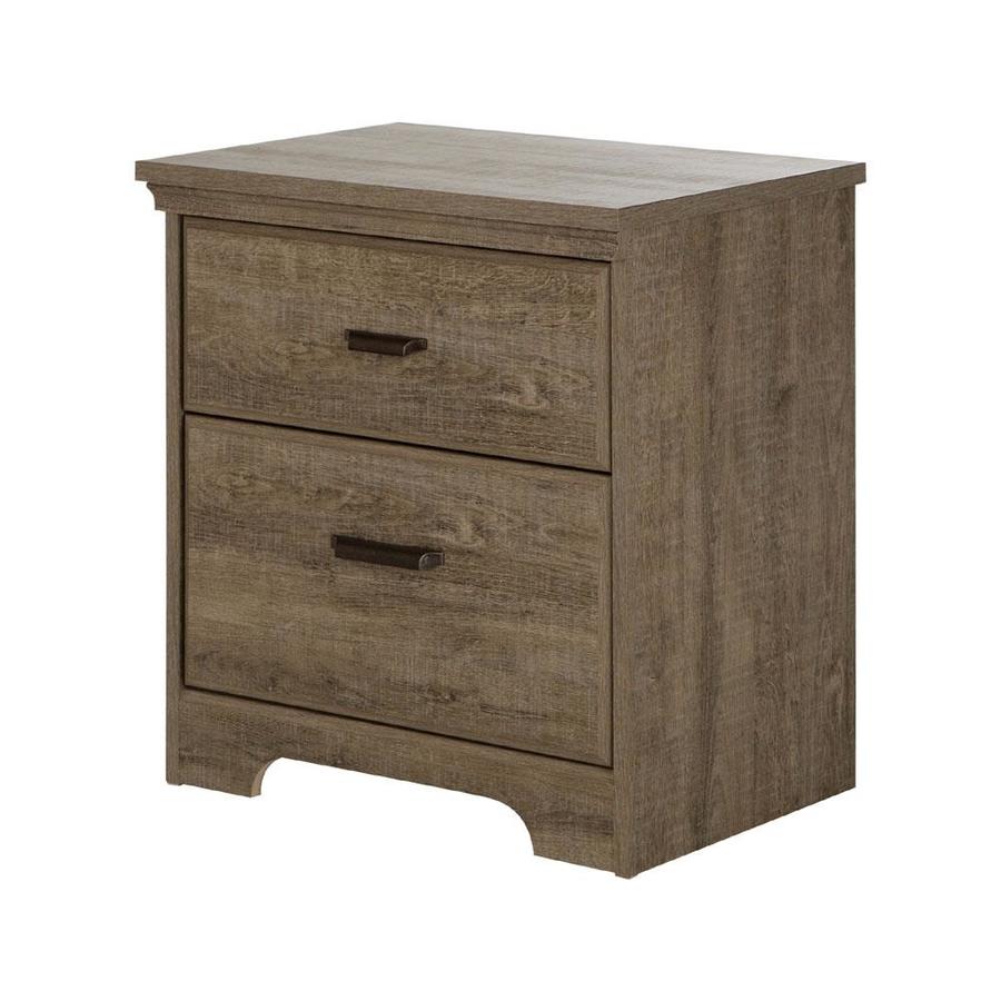 South Shore Furniture Versa Weathered Oak Nightstand In The Nightstands Department At Lowes Com