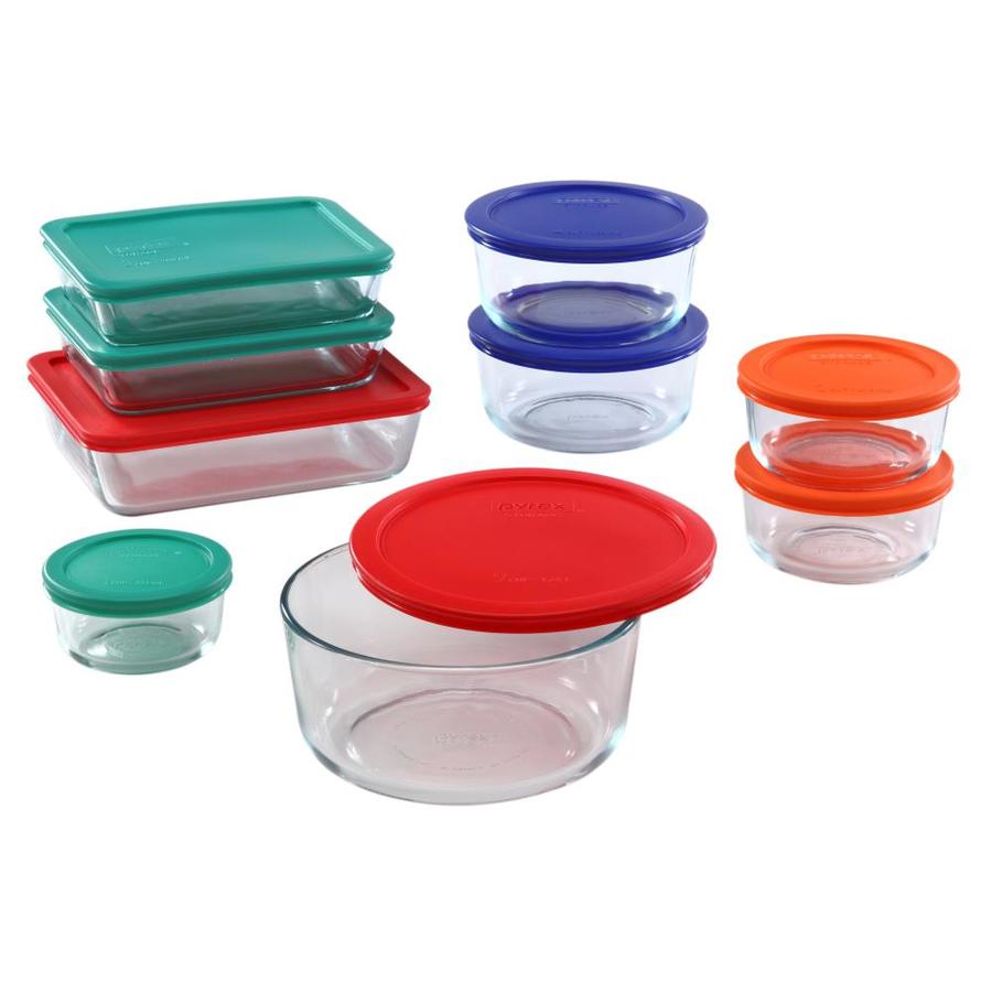 PYREX 10 or More Piece Multisize Tempered Glass Food Storage Container