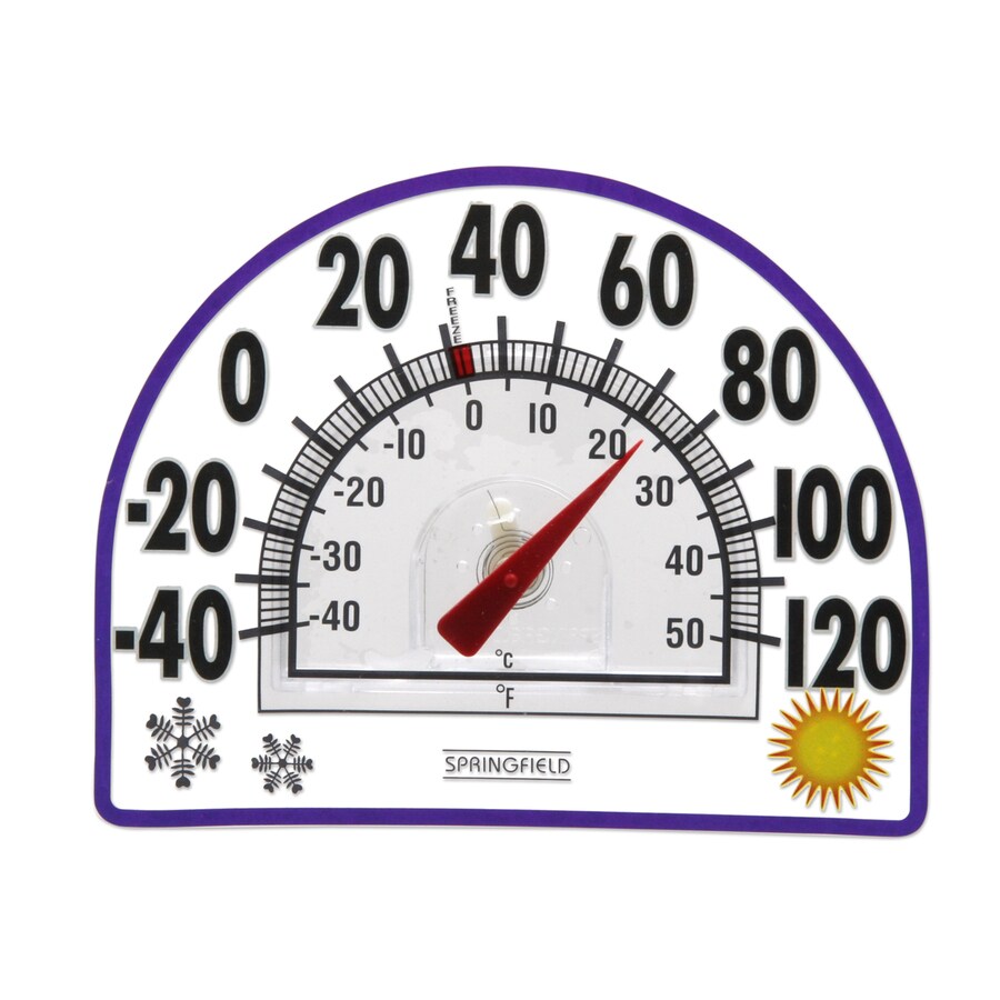 2 Lot of SPRINGFIELD 91157 Window Cling Thermometer,outdoor temperature reading 