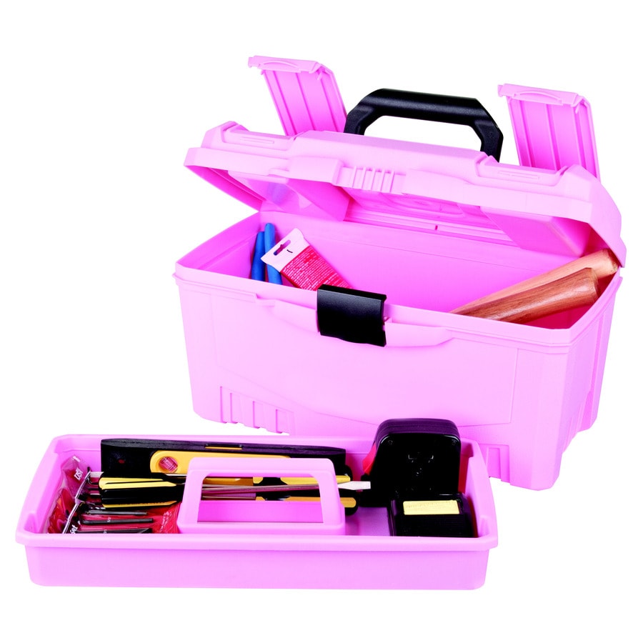 pink toy tool box