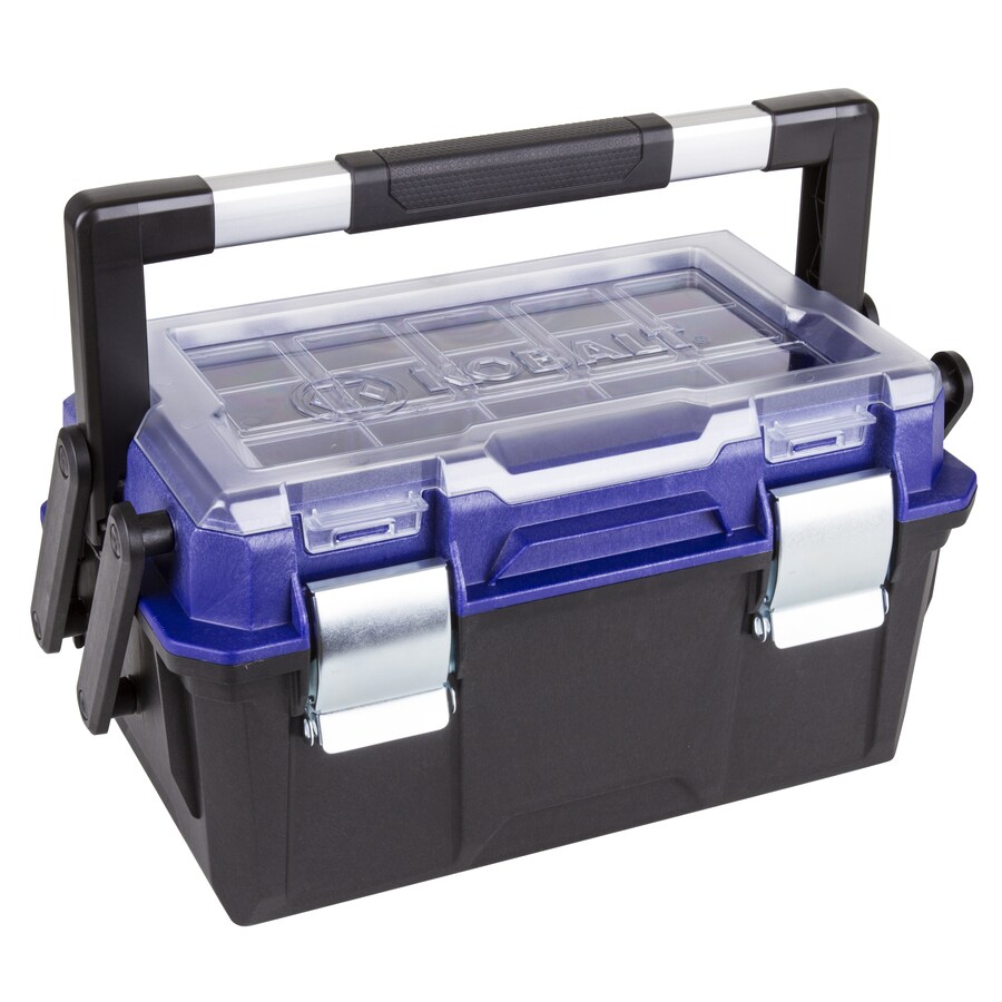 Kobalt Zerust 18 In Black Plastic Lockable Tool Box In The Portable