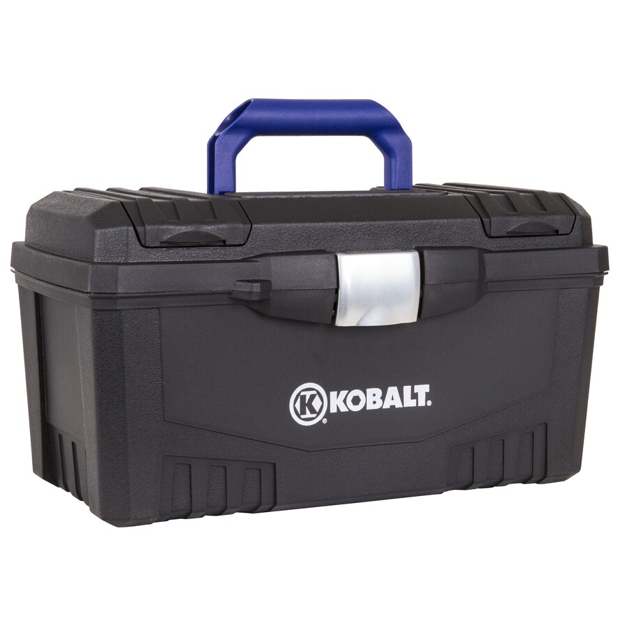 Kobalt 17 In Black Plastic Lockable Tool Box In The Portable Tool Boxes