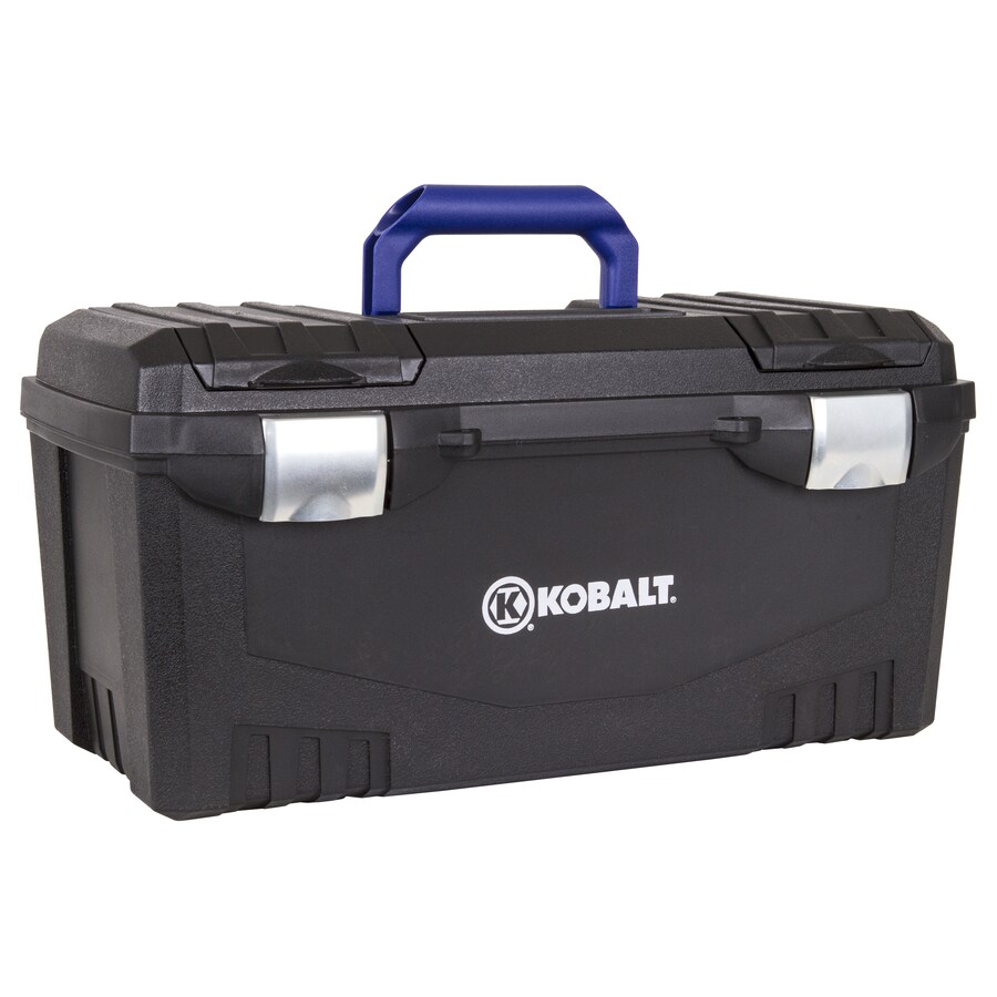 Kobalt 20 In Black Plastic Lockable Tool Box In The Portable Tool Boxes