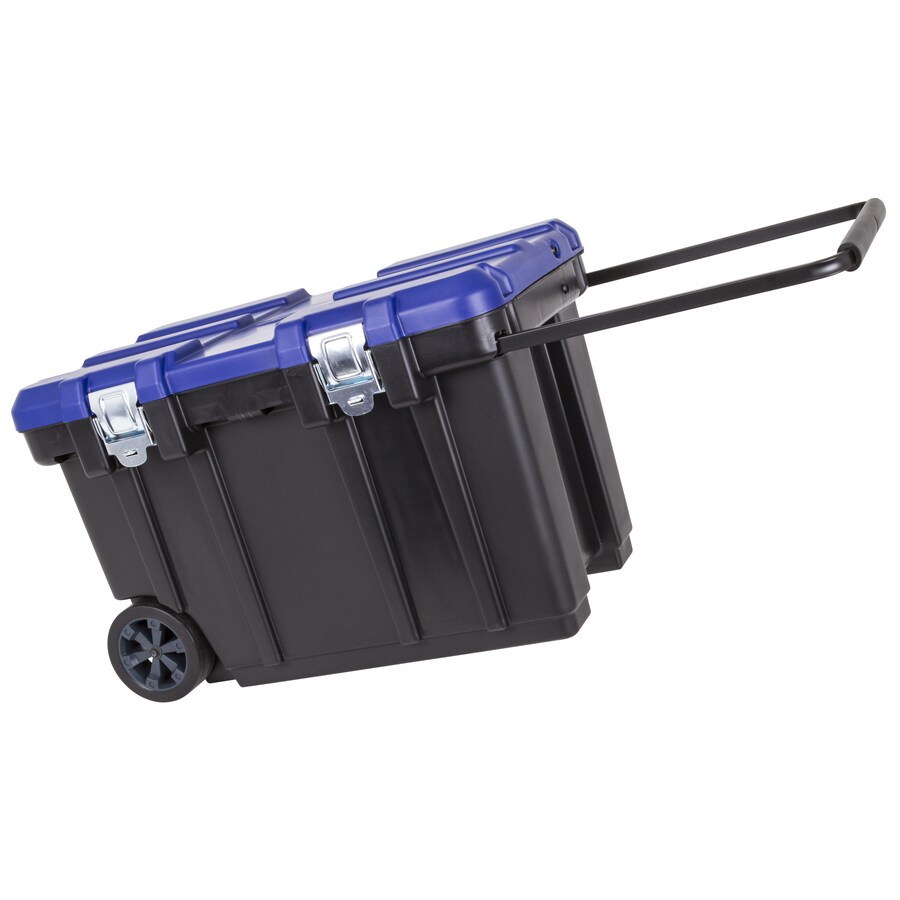 Kobalt 30.5in Black Plastic Wheels Lockable Tool Box in the Portable