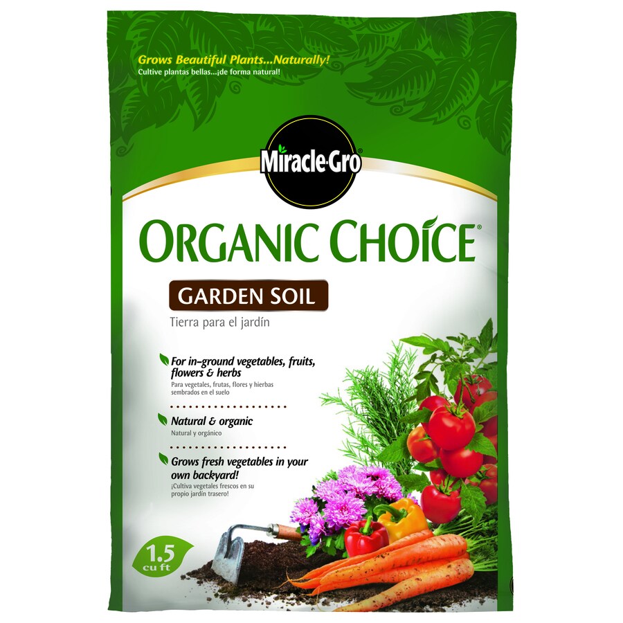 Miracle Gro 1 5 Cu Ft Flower And Vegetable Garden Soil In The Soil Department At Lowes Com