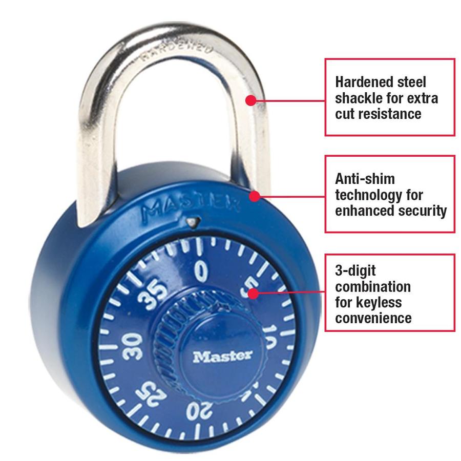 Master Lock 1.875in Aluminum Combination Padlock in the Padlocks