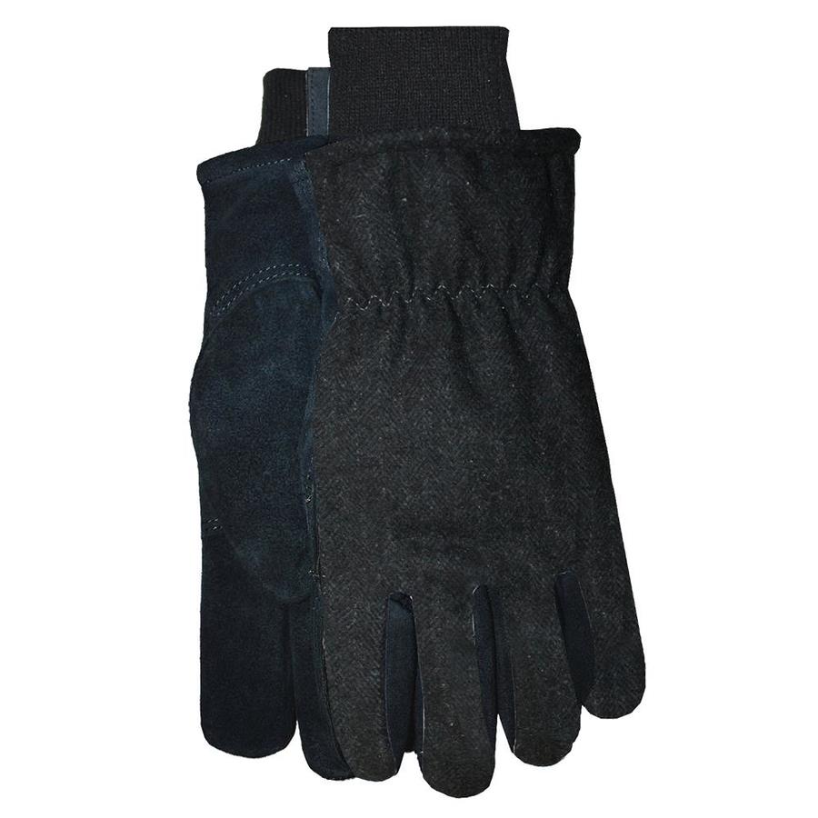 gray winter gloves