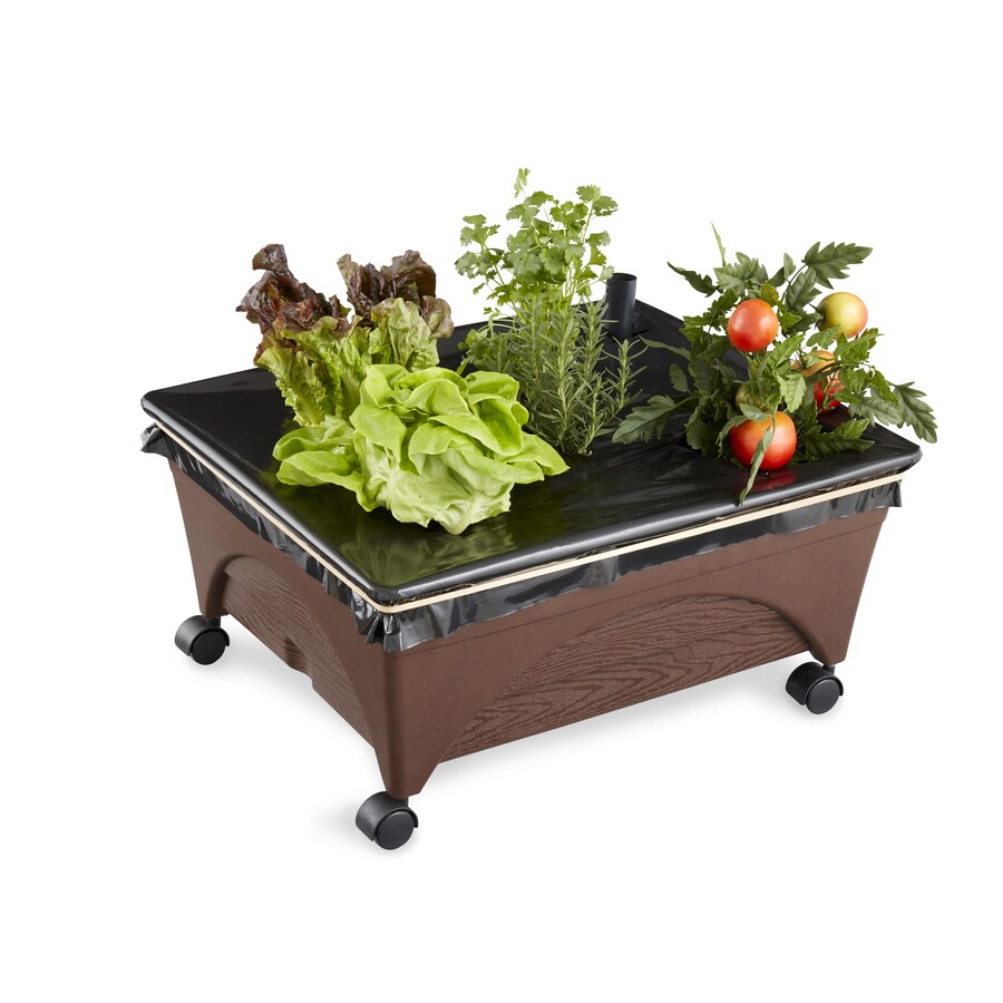 EMSCO GROUP 20-in W x 24-in L x 10-in H Earth Brown Raised Garden Bed