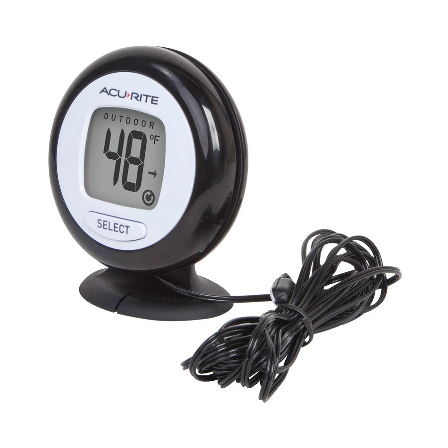 Acurite Digital Indooroutdoor Black Thermometer In The Thermometer