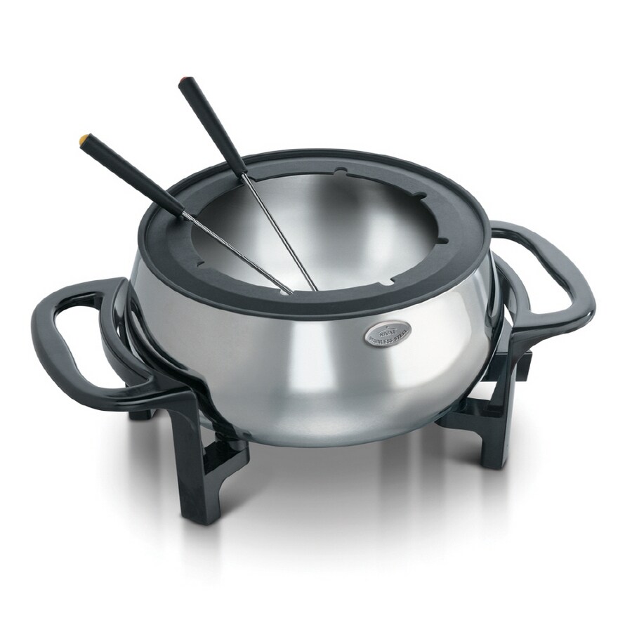 Rival 3-Quart Stainless Steel Fondue Pot with Forks at Lowes.com