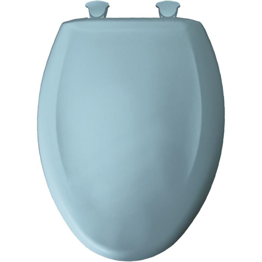 Bemis Lift-Off Twilight Blue Elongated Slow-Close Toilet Seat in the