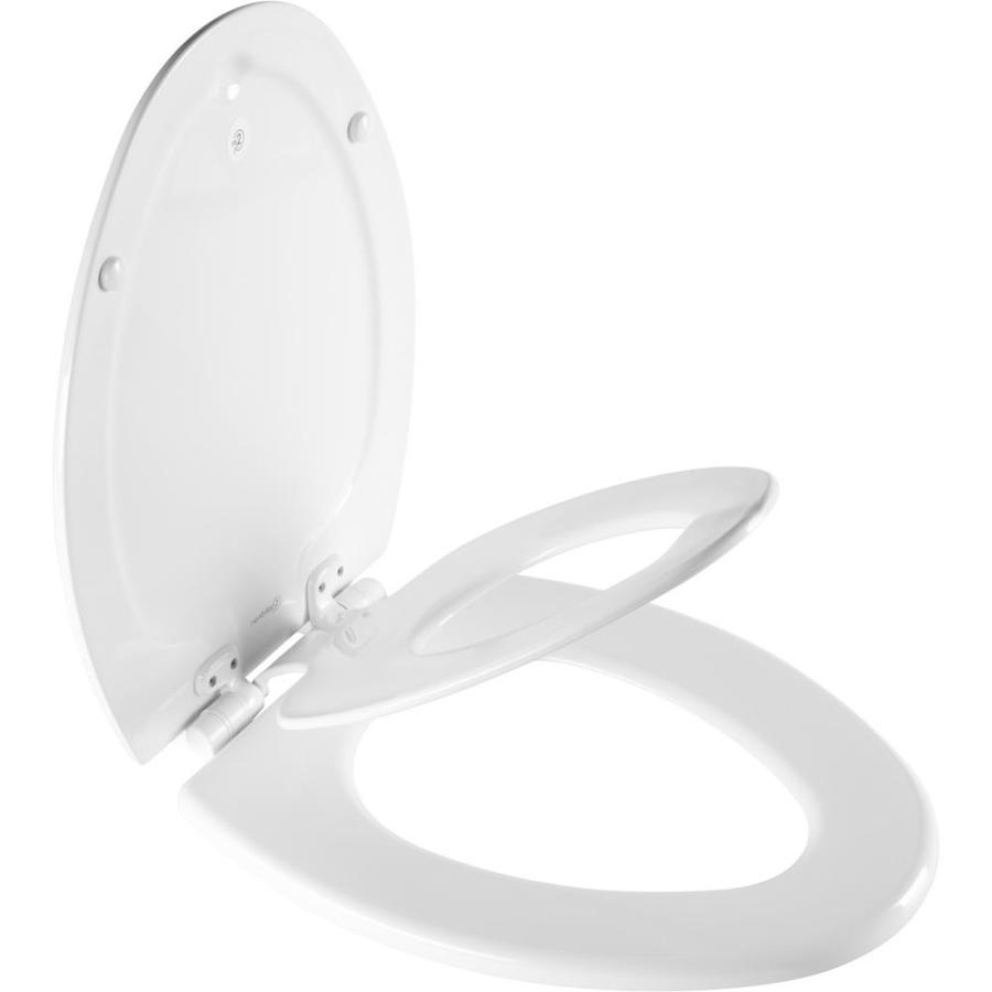 Church Nextstep2 White Elongated Slow Close Toilet Seat In The Toilet Seats Department At Lowes Com