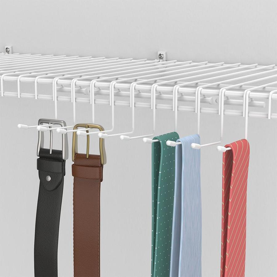 ClosetMaid 10Hook Horizontal Tie and Belt Rack in the Wire Closet Accessories department at