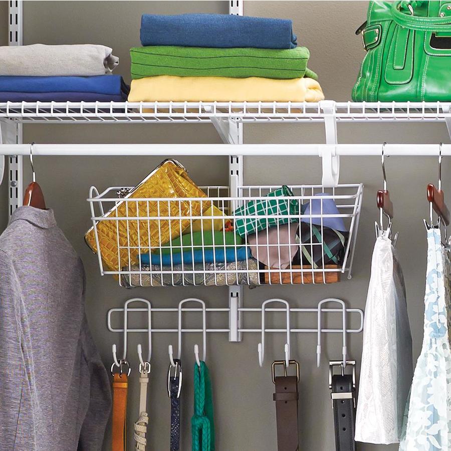 ClosetMaid ShelfTrack 19.5in x 8.375in x 8.7in White Wire Basket in