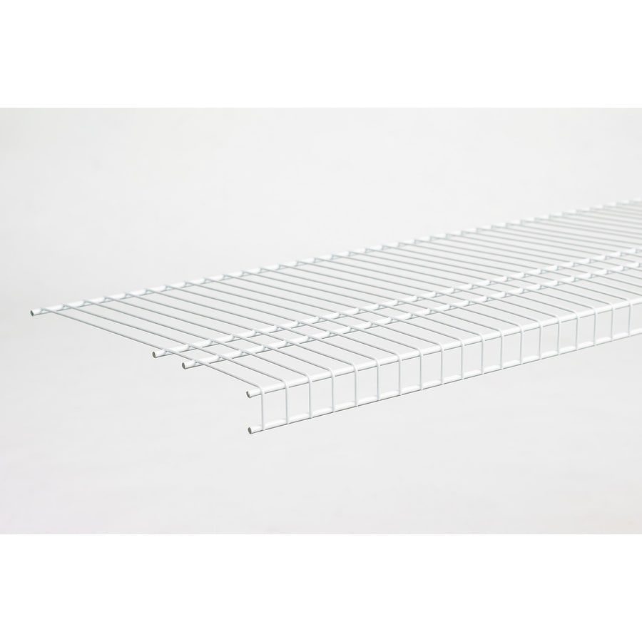 Closetmaid 12 Ft X 16 In White Wire Shelf In The Wire Closet Shelves Department At Lowes Com