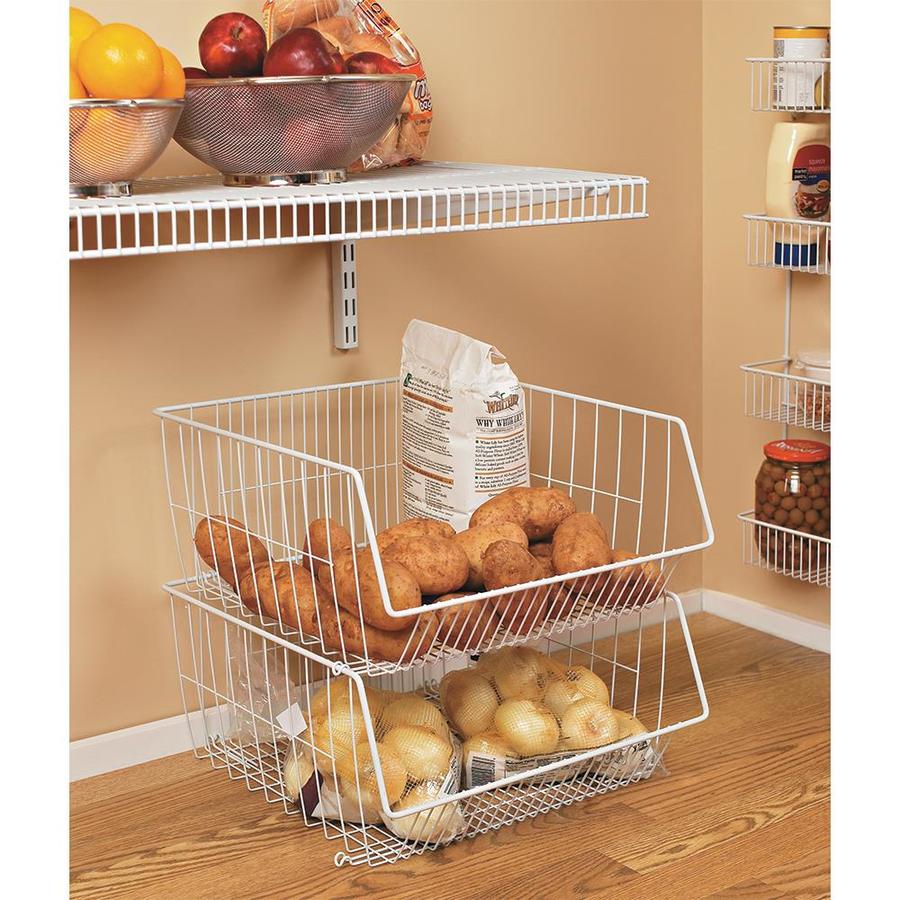 ClosetMaid 16.375in W x 8.25in H x 15.75in D White Steel Stackable