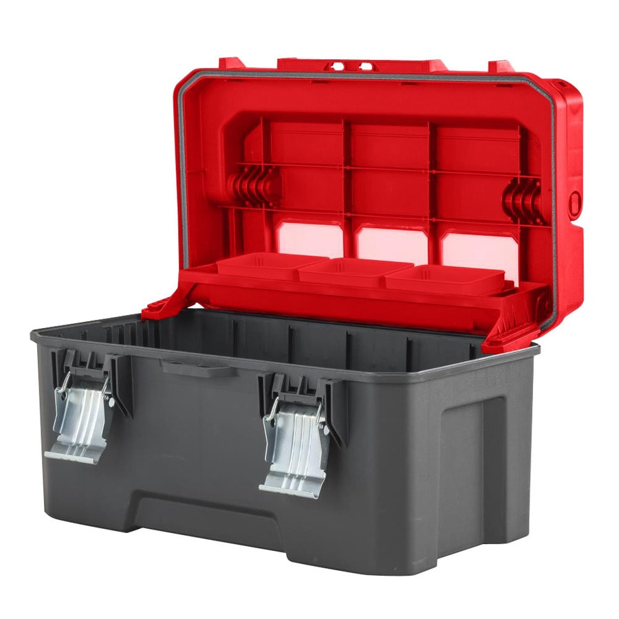 Craftsman Pro 26-in Red Plastic Lockable Tool Box In The Portable Tool 