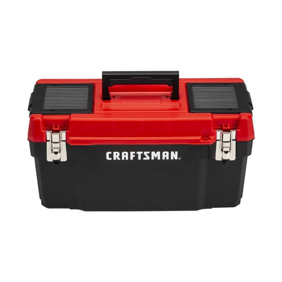Black/Red Craftsman 19 Inch Tool Box with Tray 